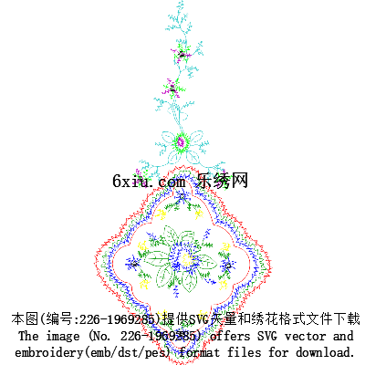 svg矢量绣花图下载