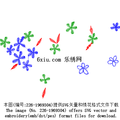 svg矢量绣花图下载