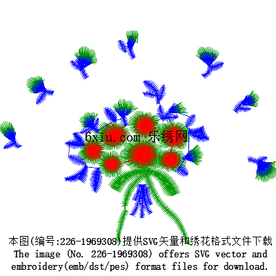 svg矢量绣花图下载