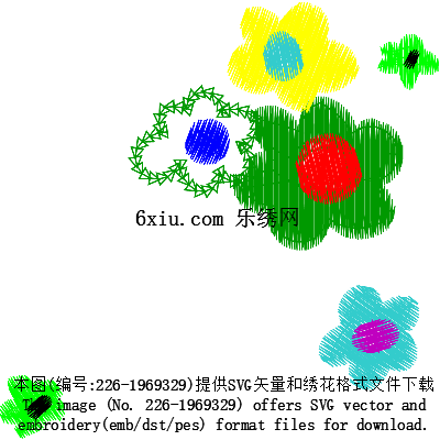 svg矢量绣花图下载