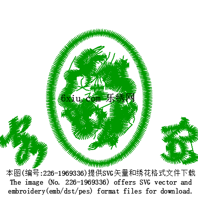 svg矢量绣花图下载