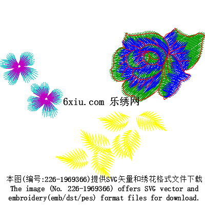 svg矢量绣花图下载