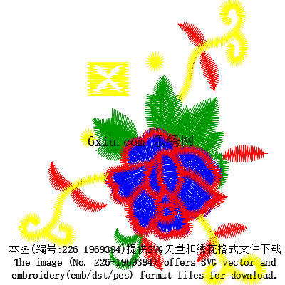 svg矢量绣花图下载
