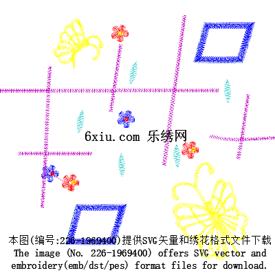 svg矢量绣花图下载