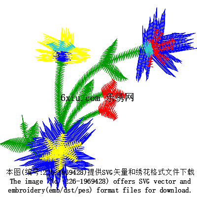 svg矢量绣花图下载