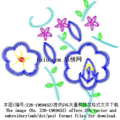 svg矢量绣花图下载