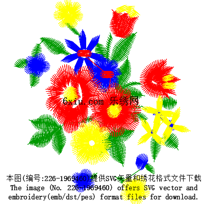 svg矢量绣花图下载