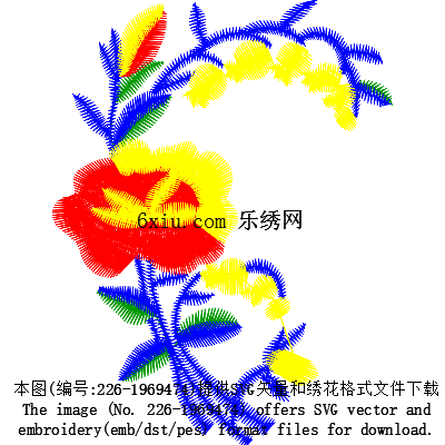svg矢量绣花图下载