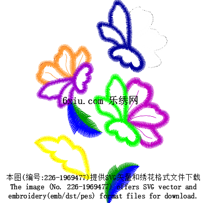 svg矢量绣花图下载