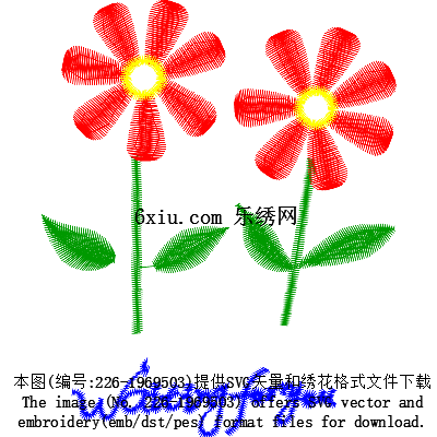 svg矢量绣花图下载