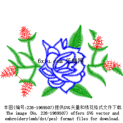 svg矢量绣花图下载