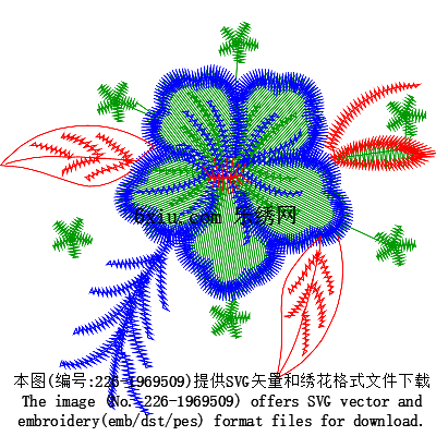 svg矢量绣花图下载