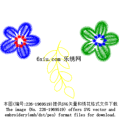 svg矢量绣花图下载