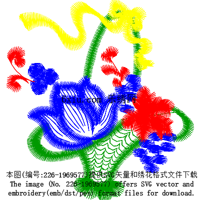 svg矢量绣花图下载