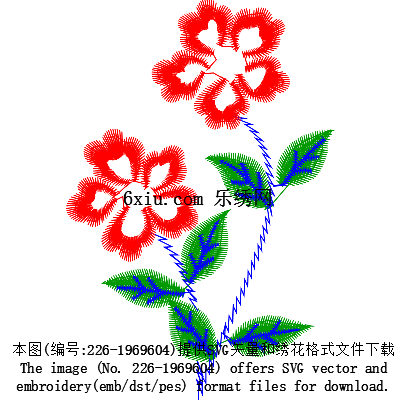 svg矢量绣花图下载