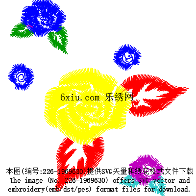 svg矢量绣花图下载