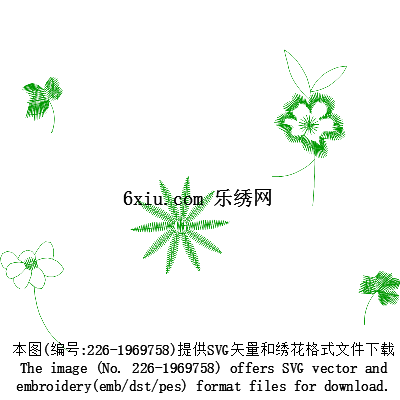 svg矢量绣花图下载