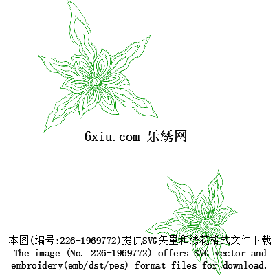 svg矢量绣花图下载