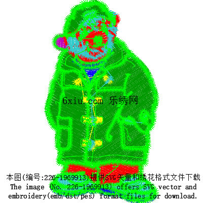 svg矢量绣花图下载