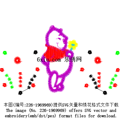 svg矢量绣花图下载