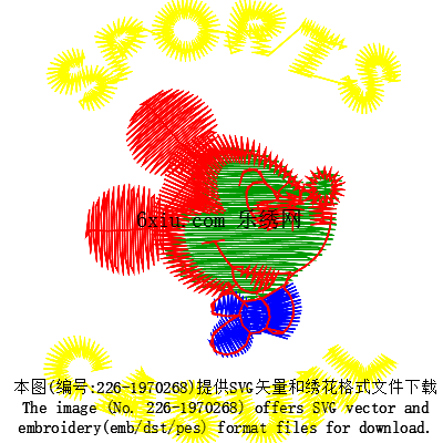svg矢量绣花图下载