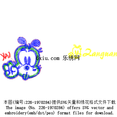 svg矢量绣花图下载