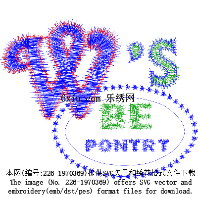 svg矢量绣花图下载
