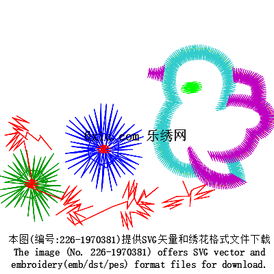 svg矢量绣花图下载