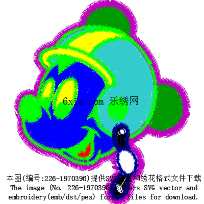 svg矢量绣花图下载