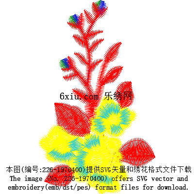 svg矢量绣花图下载