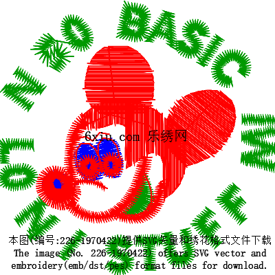 svg矢量绣花图下载