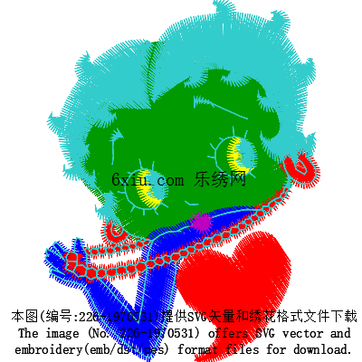 svg矢量绣花图下载
