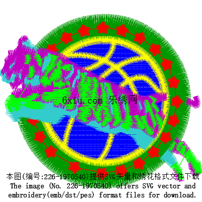 svg矢量绣花图下载