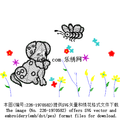 svg矢量绣花图下载