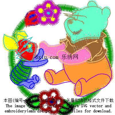 svg矢量绣花图下载