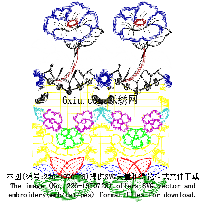 svg矢量绣花图下载