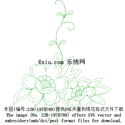svg矢量绣花图下载