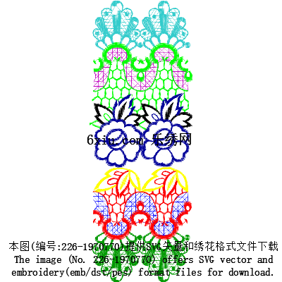 svg矢量绣花图下载