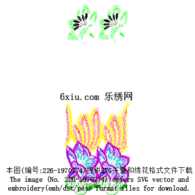svg矢量绣花图下载
