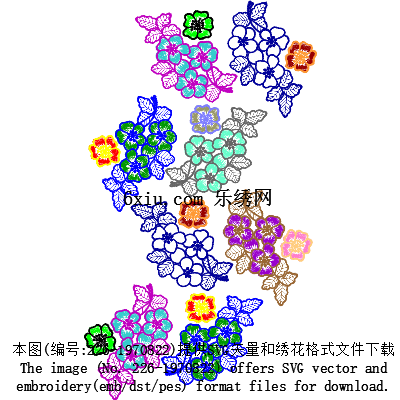 svg矢量绣花图下载