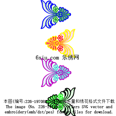 svg矢量绣花图下载