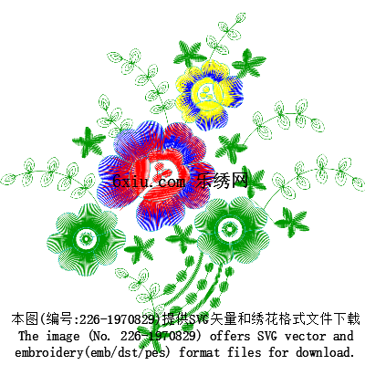svg矢量绣花图下载