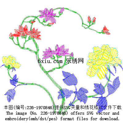 svg矢量绣花图下载
