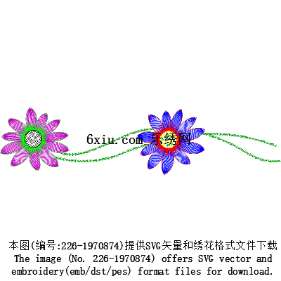 svg矢量绣花图下载