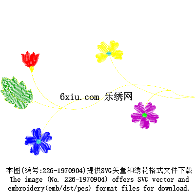 svg矢量绣花图下载