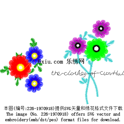 svg矢量绣花图下载