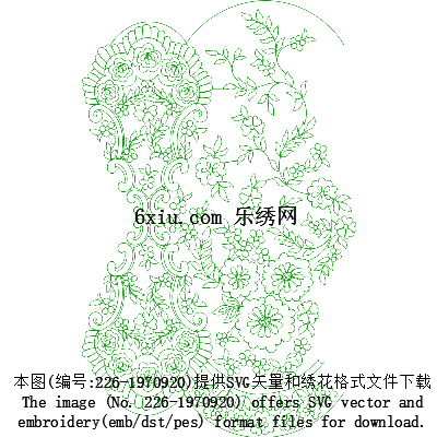 svg矢量绣花图下载