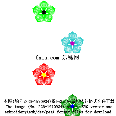 svg矢量绣花图下载