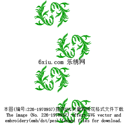svg矢量绣花图下载