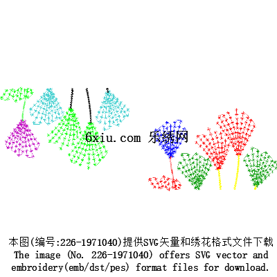 svg矢量绣花图下载